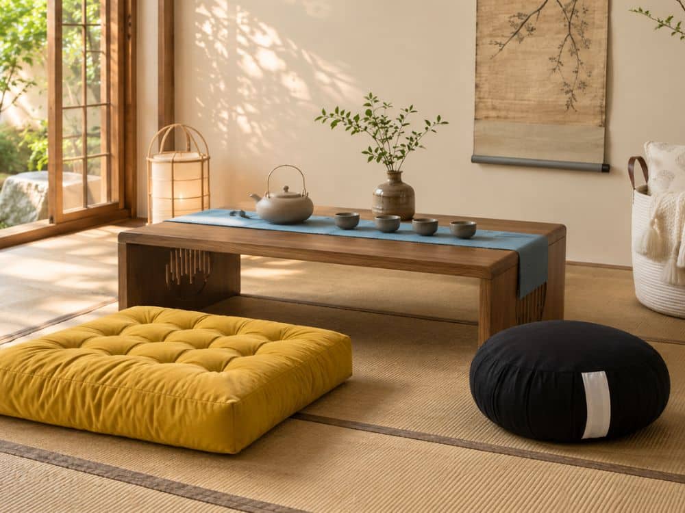 Japanese Floor Pillows and Seating Ideas for a Calm, Mindful Home