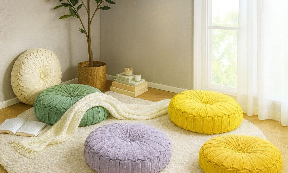 Round Meditation Pillow - The Circle That Holds Stillness