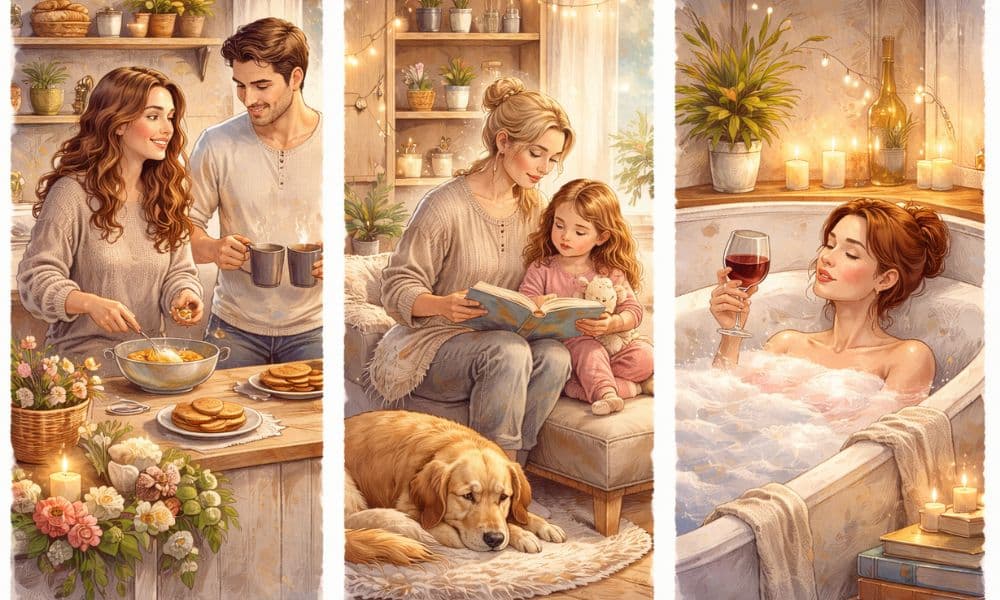 Cozy moments in everyday routines